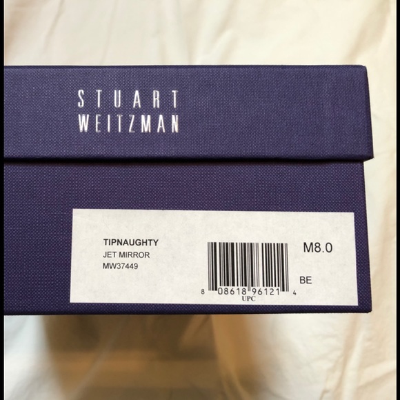 Stuart Weizmann Tipnaughty Jet Mirror pumps - sz 8 - Picture 8 of 8